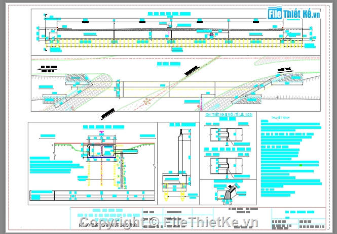 cầu đường,cầu đường cống hộp,fiel cad cầu đường